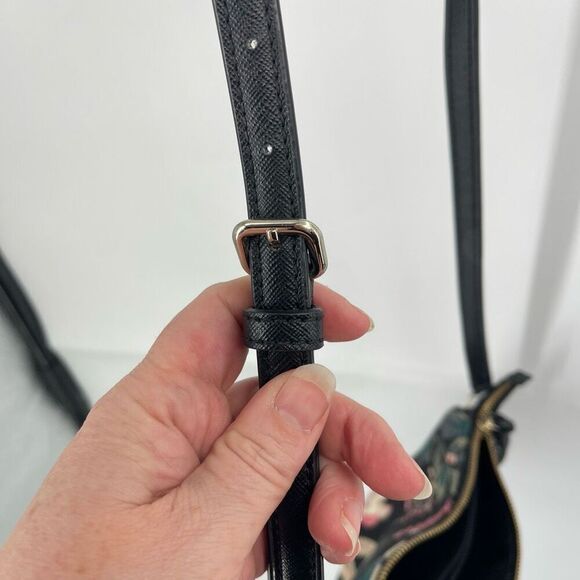 Kate Spade New York Womens Crossbody Bag Wilson Road Botanical Black One Size - Picture 8 of 16